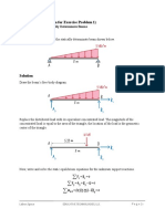 Statics - ST11 (Solution For Exercise Problem 1) : Shear Diagram For Statically Determinate Beams