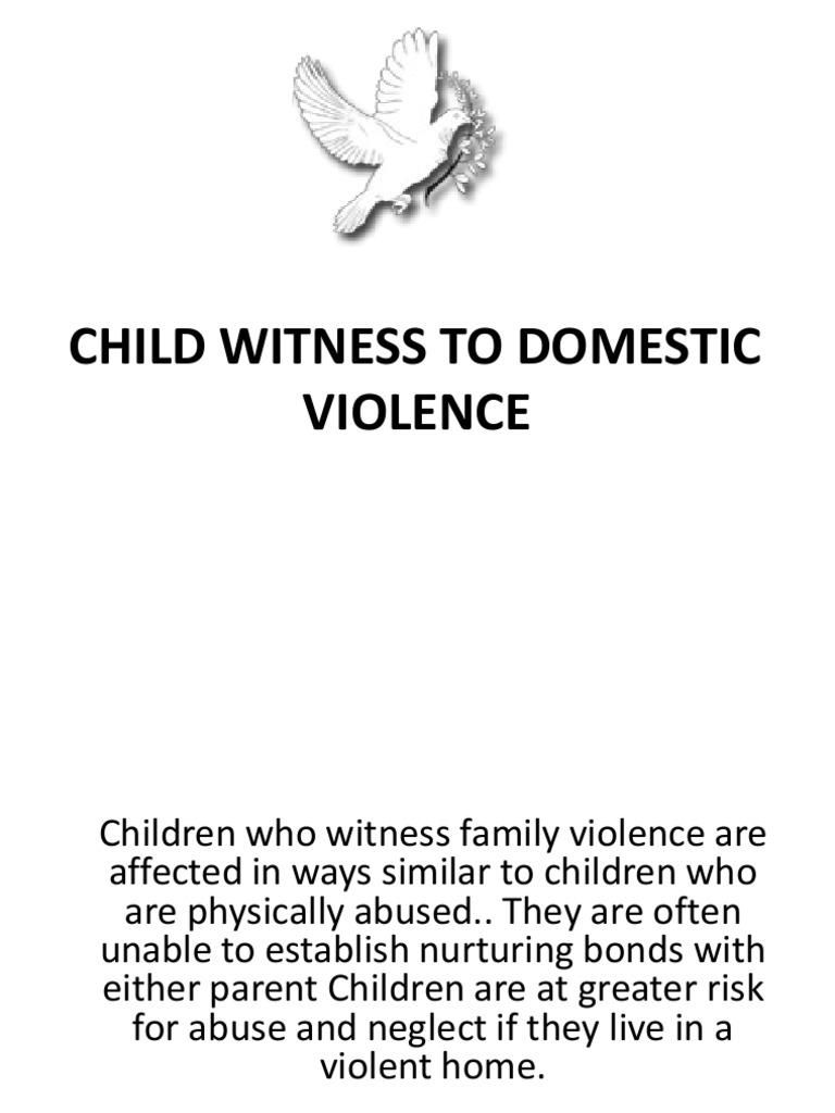 Impact of Domestic Violence on Children | PDF | Domestic Violence ...