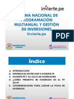 Sistema Nacional de Programación Multianual Y Gestión de Inversiones Invierte - Pe