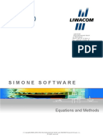 SIMONE Software Equations and Methods