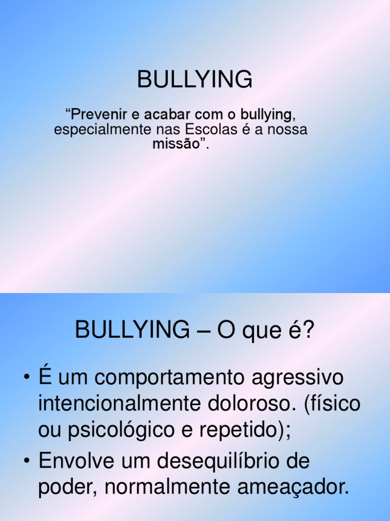 Bullying na Escola.ppt