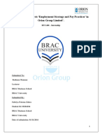 Internship Report On Employment Strategy and Pay Practices' in Orion Group Limited'