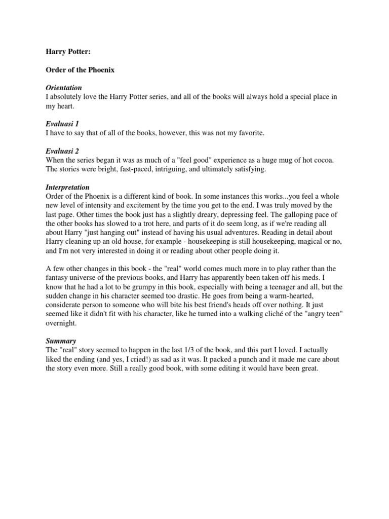 Orientation: Harry Potter: Order of The Phoenix | PDF | Warner Bros ...