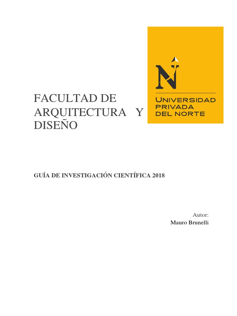 GUÍA - Arquitectura UPN 2018 | PDF | Diseño | Teoría