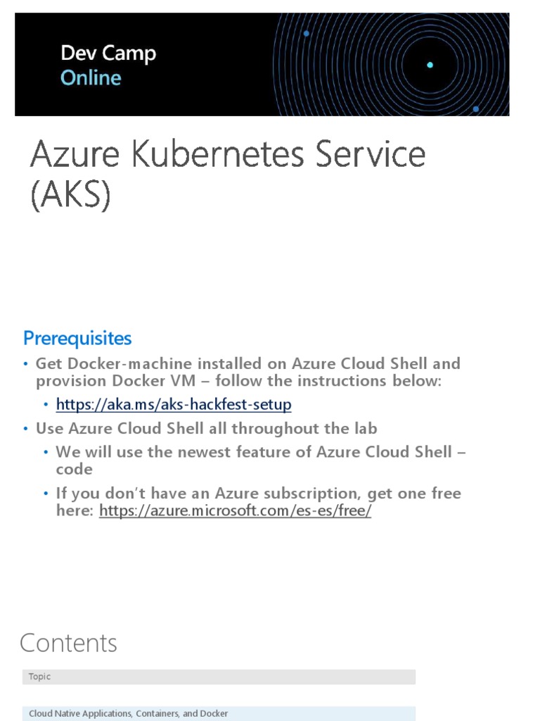Azure Kubernetes Service Setup Guide | PDF | Microsoft Azure | Virtual ...