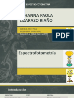 Johanna Paola Lizarazo Riaño Espectrofotometria