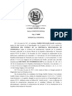 Sentencia de La Sala Constitucional Que Interpreta en Forma Vinculante Las Competencias Del Defensor Del Pueblo 06-2017