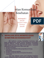 KLP 1. Pengertian Komunikasi Kesehatan