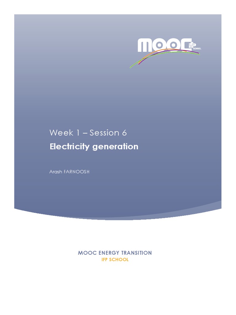 Overview of Power Generation Methods | PDF | Electricity Generation ...