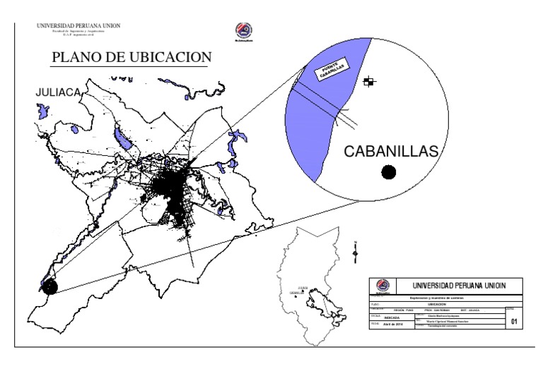 Mapa y Ubicación de Juliaca | PDF | Ciencia y Tecnología | Ingeniería