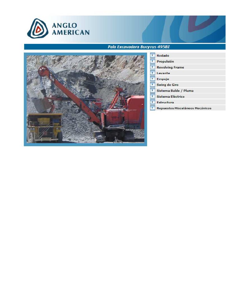 Pala Excavadora Bucyrus 495BI PAB07 PDF | PDF | Relay | Valve