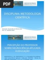 Percepção do professor sobre neurociências aplicada a educação