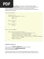 Implementing ToString Method