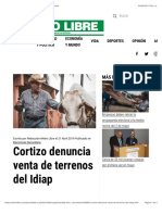 Cortizo Denuncia Venta de Terrenos Del Idiap - Metro Libre