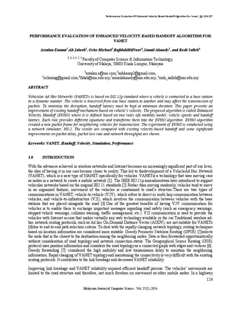 Image result for Performance Evaluation of Enhanced Velocity-Based Handoff Algorithm For ...