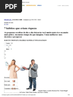 7 Hábitos Que Criam Riqueza - ÉPOCA _ Vida Útil