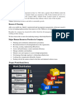 History Overview: Vision: Optimizing Resources and Deliver Sustainable Growth