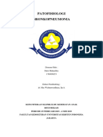 Patofisiologi Bronkopneumonia: Disusun Oleh: Hutri Mahardika 1765050273