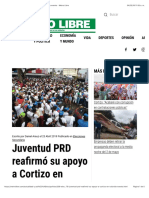 Juventud PRD reafirmó su apoyo a Cortizo en colorido evento - Metro Libre