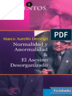 Normalidad y Anormalidad El Asesino Desorganizado - Marco Aurelio Denegri