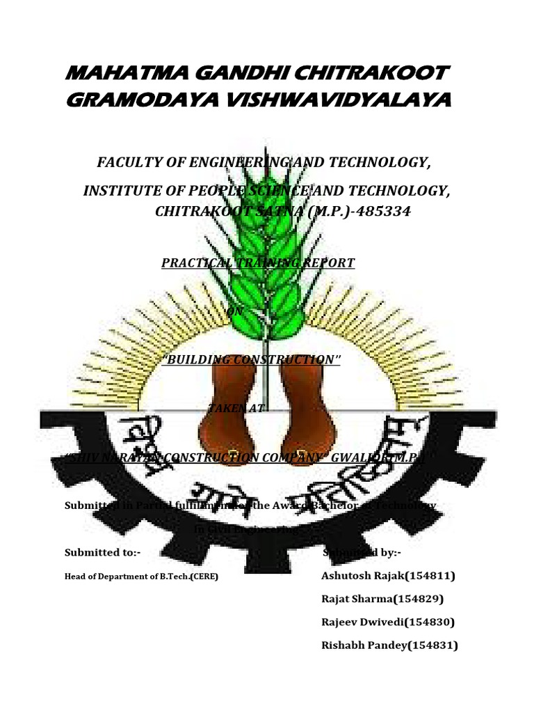 Mahatma Gandhi Chitrakoot Gramodaya Vishwavidyalaya | PDF | Masonry ...
