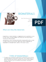 Biomaterials: Autor Edwin Alexander Parra Gutiérrez Ingeniería Mecánica Materia Ing. Plásticos