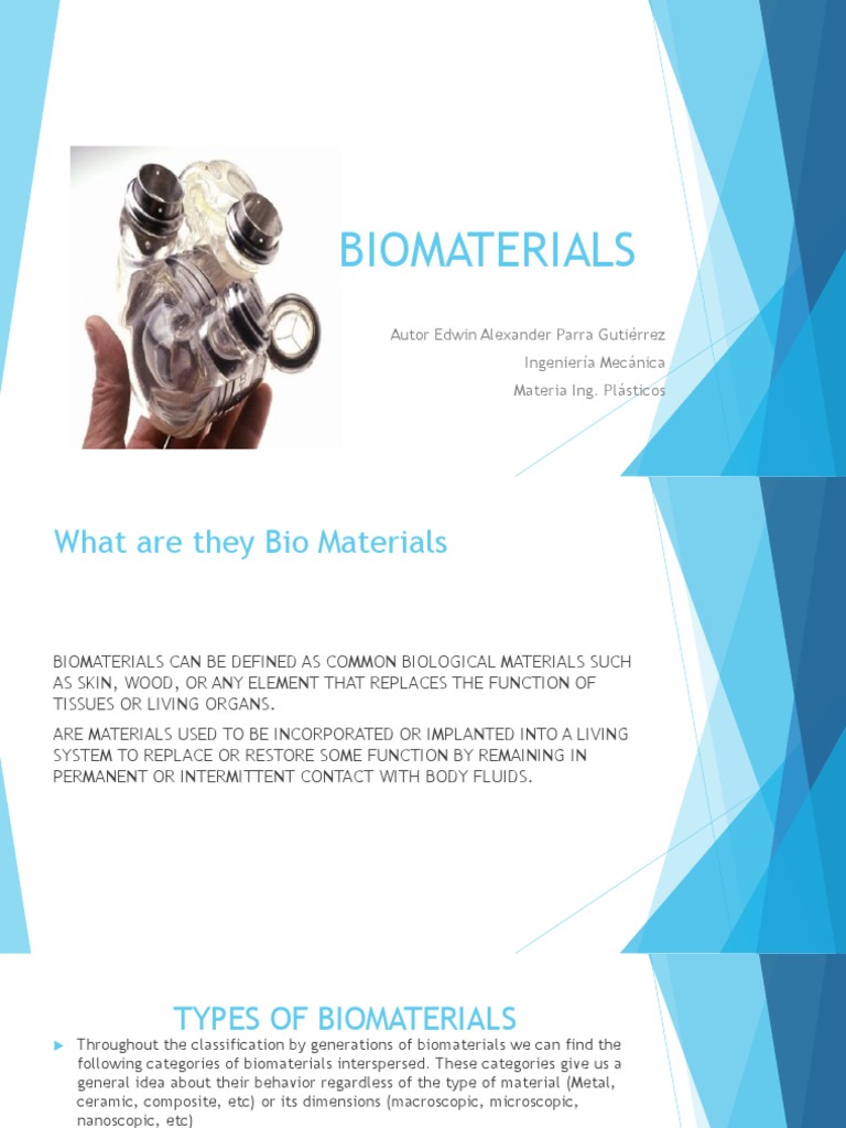 Understanding Biomaterials and Their Types | PDF | Biomaterial | Dental ...