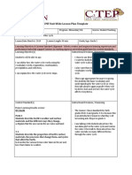 UMF Unit Wide Lesson Plan Template