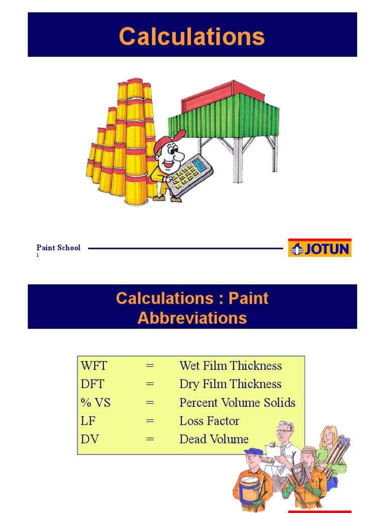 Calculating Paint Consuption Lib Mode) PDF Volume