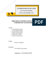 "Procesos Constructivos de Las Unidades de Albañileria": Universidad Privada Del Norte
