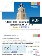 CHEM F111: General Chemistry: Semester I: AY 2017-18