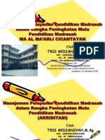 Pengelolaan Madrasah TRIS