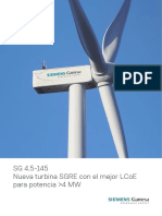 Siemens Gamesa Onshore Wind Turbine SG 4-5-145 Es