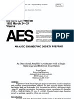 An Operational Amplifier Architecture With A Single Gain Stage and Distortion Cancellation