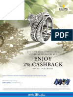 Enjoy 2% Cashback: Use Your Samba Credit Card at Kalyan Jewellers and