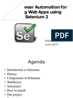 Web Browser Automation for Testing Web Apps using Selenium 2