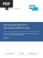 Operational Keys For A Successful WMS Go-Live