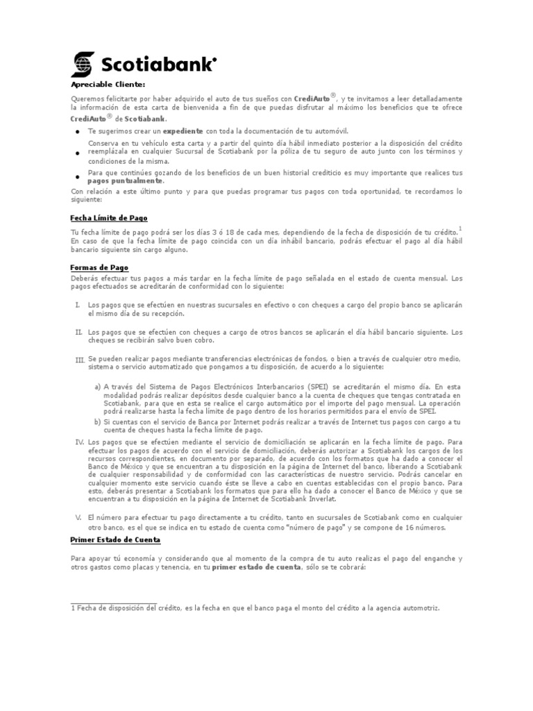 Carta Bienvenida  PDF  Bancos  Seguro