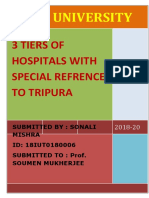 3 Tiers of Hospitals With Special Refrence To Tripura: Icfai University