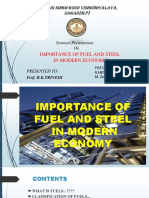Dr. Hari Singh Gour Vishwdhyalaya, Sagar (M.P) : Importance of Fuel and Steel in Modern Economy