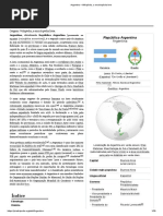 Argentina – Wikipédia, A Enciclopédia Livre
