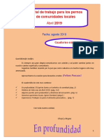 Cuadernillo Soporte para Encuentro de Palabra de Vida - Abril 2019