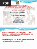 2 Avaliação Mulheres e Pajelança