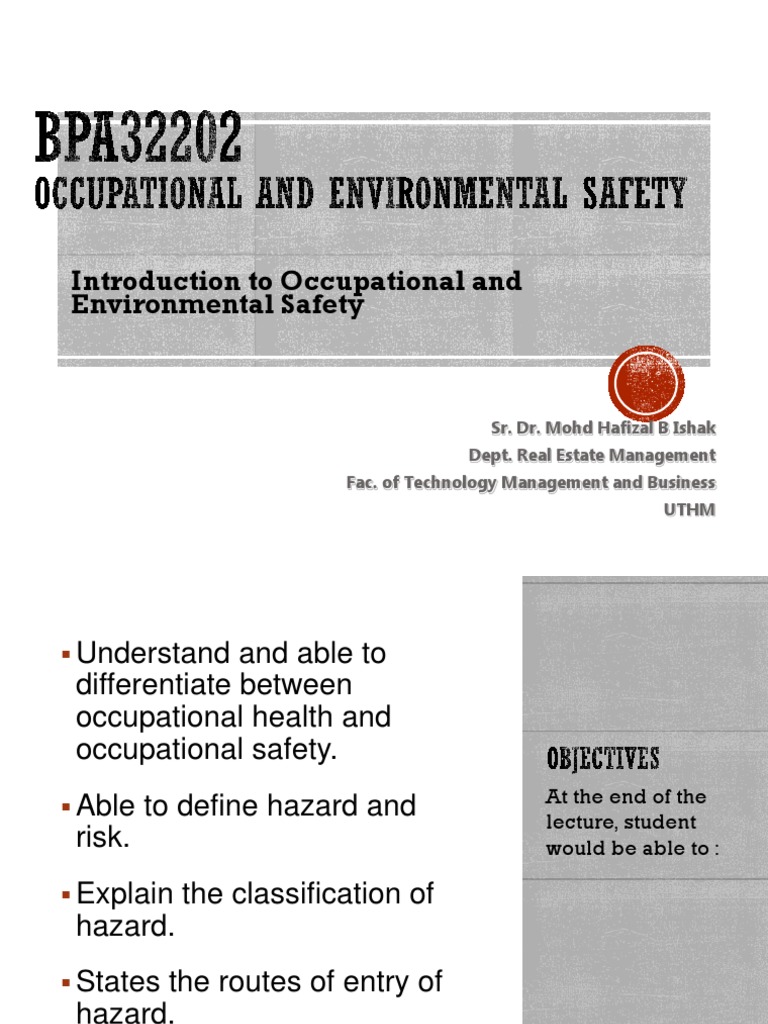 Occupational And Environmental Safety Pdf – UWJT