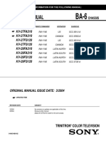 Sony kv-27fs120 Chassis Ba-6 SM PDF