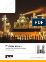 Pressure Vessels: Simplex and Duplex Filter Housings Transfer Valves