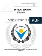 Sponsorship Details: Bilasa Youth Conclave BYC-2K18