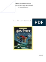 Resumen de Harry Potter La Piedra Filosofal