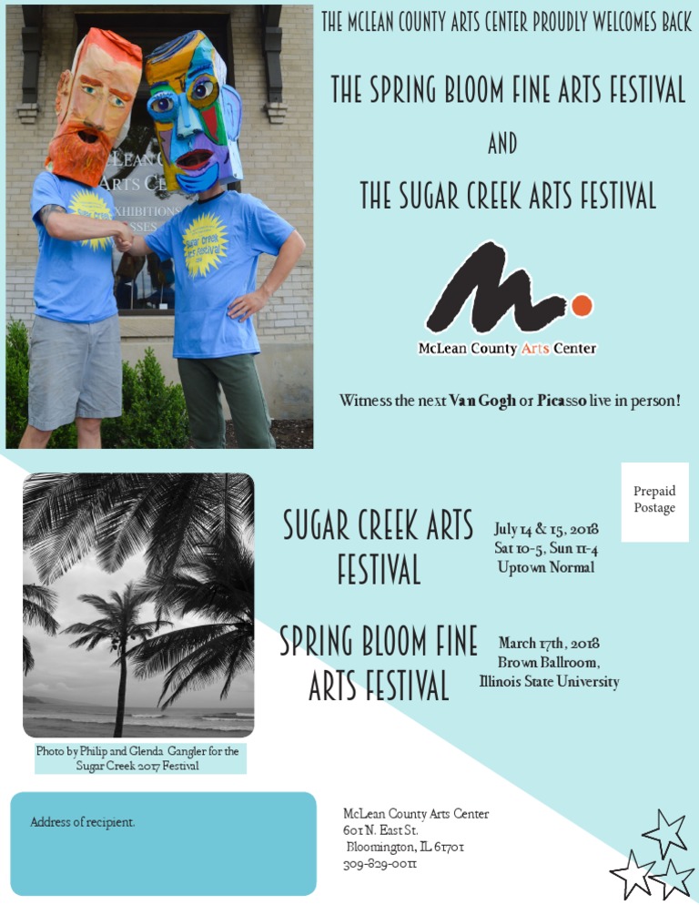 The Spring Bloom Fine Arts Festival The Sugar Creek Arts Festival PDF