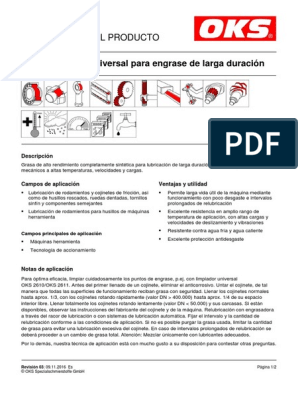 Lubricación de rodamientos  OKS Spezialschmierstoffe GmbH